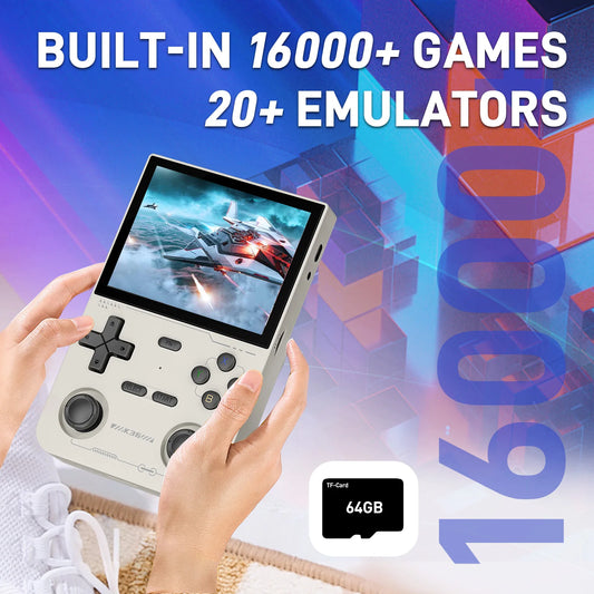 iGameConsole GAMINJA Open Best Retro Handheld Gaming Console 2026 | 16000 Preloaded GBA SNES PS1 Games Plug and Play | Back to School Gift for Kids Adults Dad | 3.5 Inch IPS Linux 64GB Emulator Console | Nostalgic Classic Gaming Childhood Memories