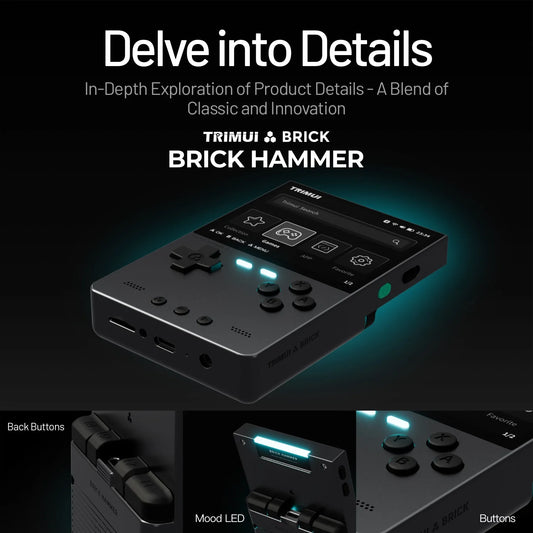 iGameConsole TRIMUI Brick Best Retro Handheld Gaming Console 2026 | 10000 Preloaded GBA SNES PS1 Games Plug and Play | Back to School Gift for Kids Adults Dad | Linux 64GB Emulator Console | Nostalgic Classic Gaming Childhood Memories