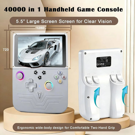 iGameConsole R60 MAX Best Retro Handheld Gaming Console 2026 | 10000 Preloaded GBA SNES PS1 N64 PSP Games ArkOS | Back to School Gift for Retro Gamers Adults Collectors | 6 Inch IPS Linux 64GB ArkOS Emulator Console