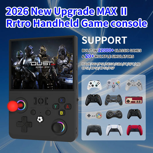 iGameConsole R36MAX Best Retro Handheld Gaming Console 2026 | 20000 Preloaded GBA SNES PS1 N64 PSP Games ArkOS | Back to School Gift for Retro Gamers Adults Collectors | 4.5 Inch IPS Linux 128GB ArkOS Emulator Console