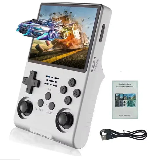 iGameConsole FLLBW R40S Best Retro Handheld Gaming Console 2026 | 30000 Preloaded GBA SNES PS1 Games Plug and Play | Back to School Gift for Kids Adults Dad | 3.5 Inch IPS Linux 256GB Emulator Console | Nostalgic Classic Gaming Childhood Memories