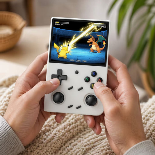 iGameConsole RG35XX Best Premium Retro Handheld Console 2026 | 10000 Preloaded GBA SNES PS1 Games Plug and Play | Back to School Gift for Kids Adults Dad | 3.5 Inch IPS Linux 64GB Emulator Console | Nostalgic Classic Gaming Childhood Memories
