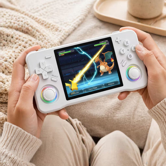iGameConsole XF35H Linux Best Retro Handheld Gaming Console 2026 | 10000 Preloaded GBA SNES PS1 Games Plug and Play | Back to School Gift for Kids Adults Dad | 3.5 Inch IPS Linux 128GB Emulator Console | Nostalgic Classic Gaming Childhood Memories
