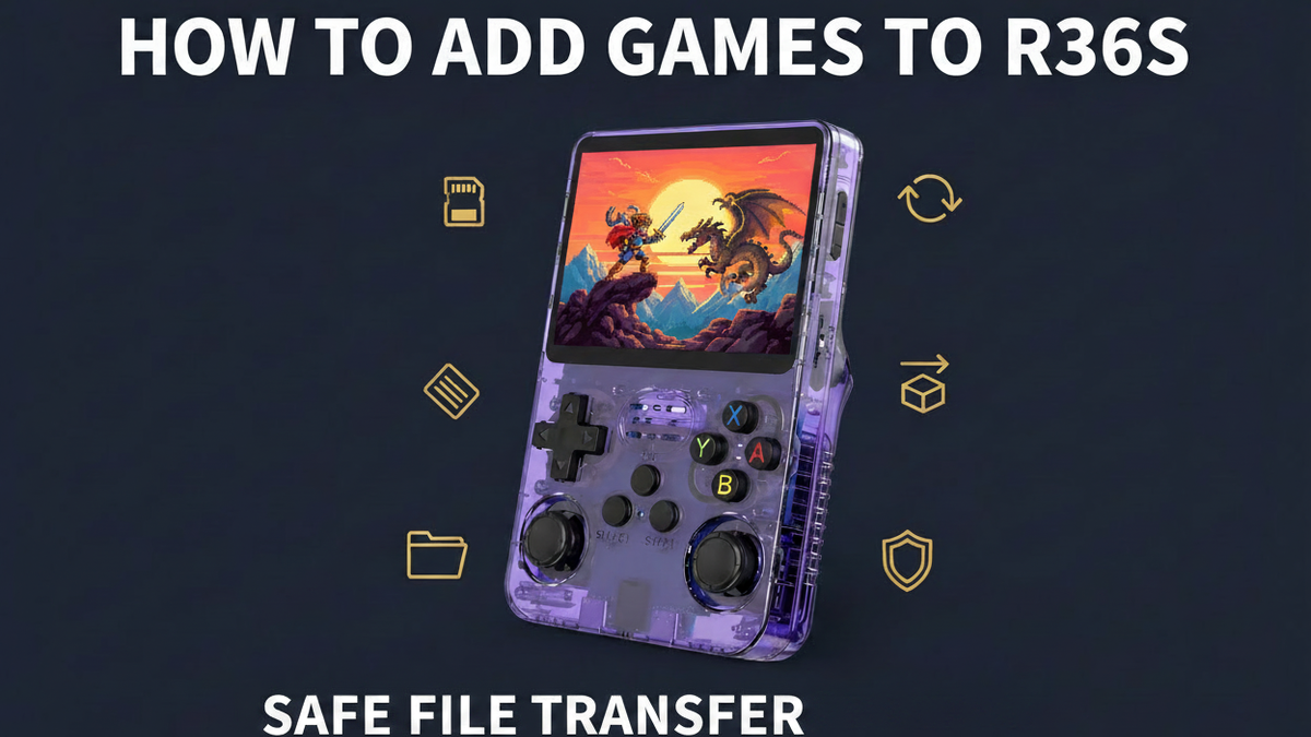 How to add games to R36S — 2026 — safe legal file transfer and backup guide by iGameConsole