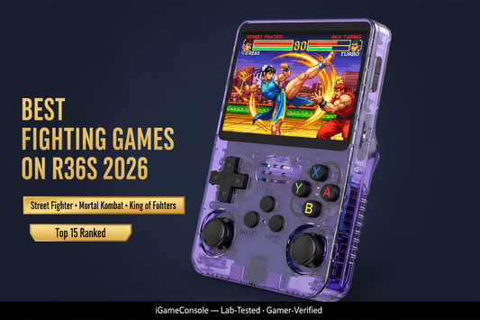 Best fighting games on R36S 2026 Street Fighter Mortal Kombat King of Fighters top 15 iGameConsole