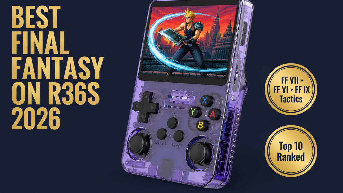 Best Final Fantasy games on R36S 2026 FF VII FF VI FF IX FF Tactics complete series iGameConsole