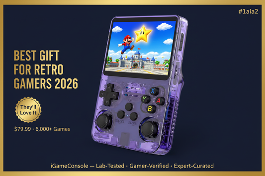 Best gift for retro gamers 2026 R36S 6000 games $79.99 by iGameConsole