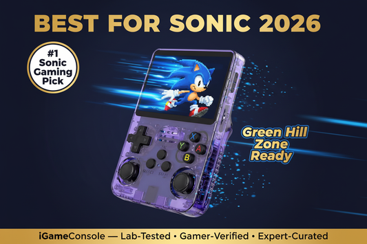 Best retro handheld for Sonic games 2026 — R36S Genesis 100% by iGameConsole