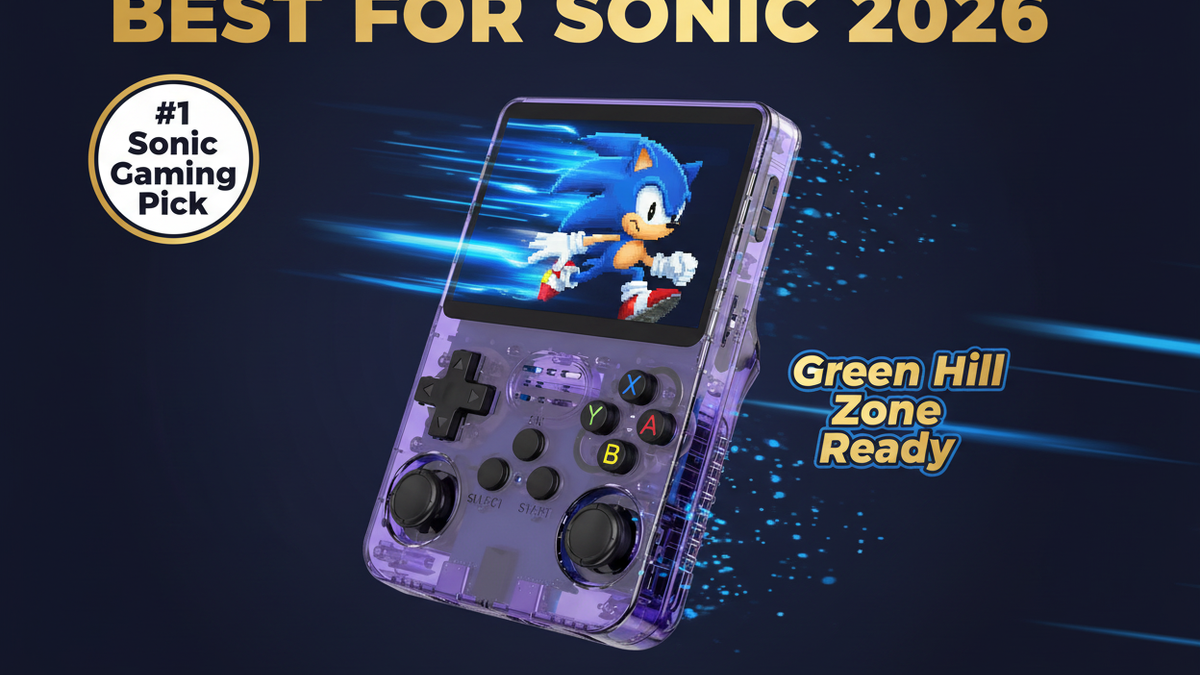 Best retro handheld for Sonic games 2026 — R36S Genesis 100% by iGameConsole