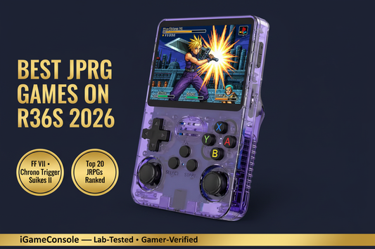 Best JRPG games on R36S 2026 top 20 Final Fantasy VII Chrono Trigger Suikoden iGameConsole