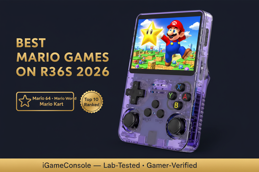 Best Mario games on R36S 2026 Super Mario 64 Mario World Mario Kart 64 complete series iGameConsole