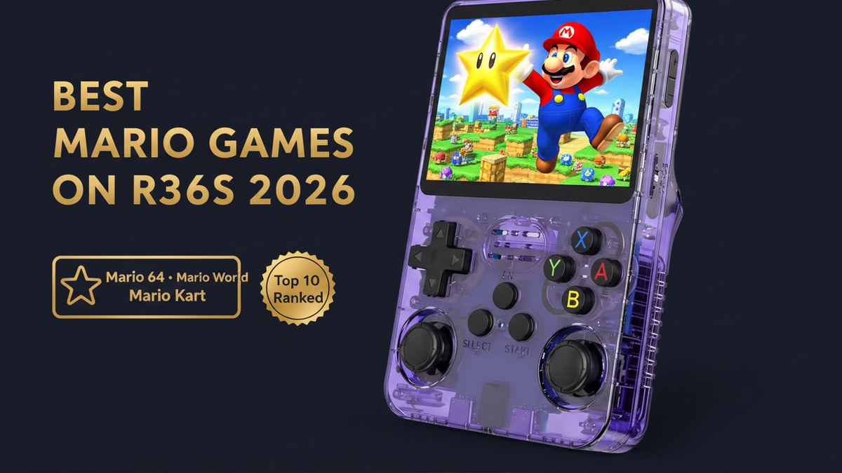 Best Mario games on R36S 2026 Super Mario 64 Mario World Mario Kart 64 complete series iGameConsole