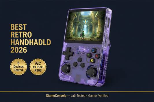 Best retro handheld 2026 top 5 ranked R36S R36MAX Retroid Pocket Flip 2 Miyoo Mini Plus iGC iGameConsole