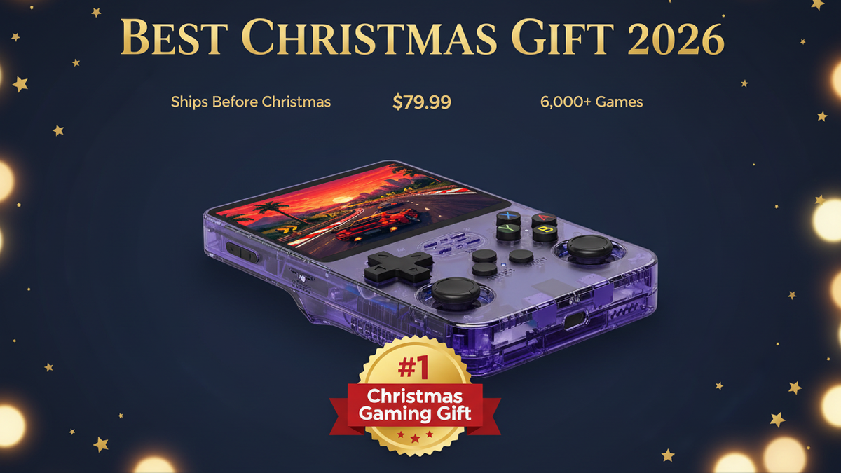 Best retro handheld Christmas gift 2026 — R36S by iGameConsole
