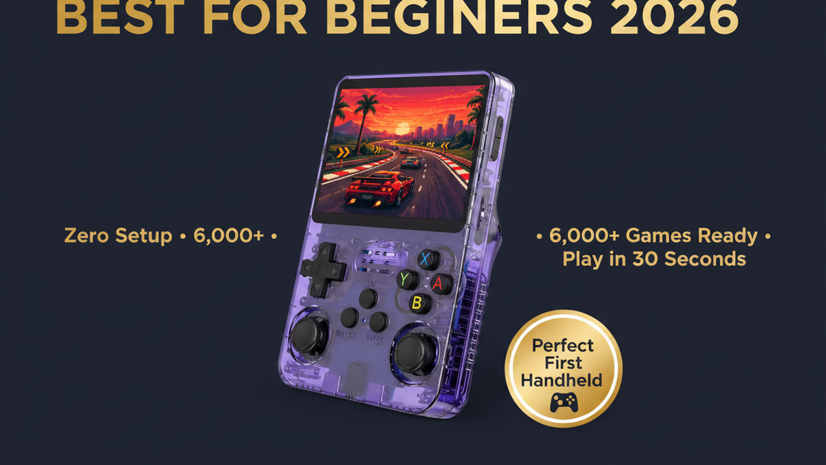 Best retro handheld for beginners 2026 — zero setup R36S by iGameConsole