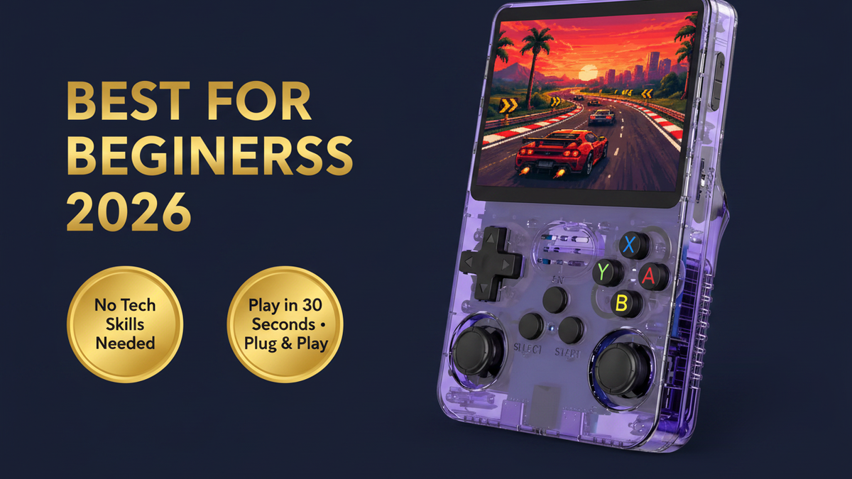 Best retro handheld for beginners 2026 — zero setup play in 30 seconds R36S by iGameConsole