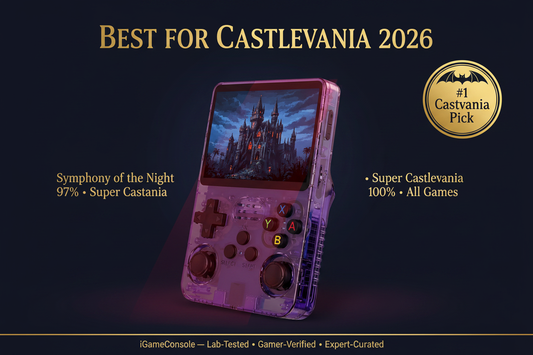 Best retro handheld for Castlevania 2026 — Symphony of the Night R36S by iGameConsole