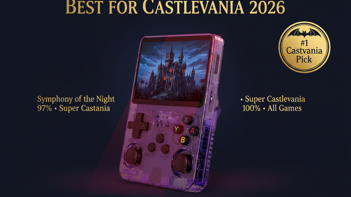 Best retro handheld for Castlevania 2026 — Symphony of the Night R36S by iGameConsole