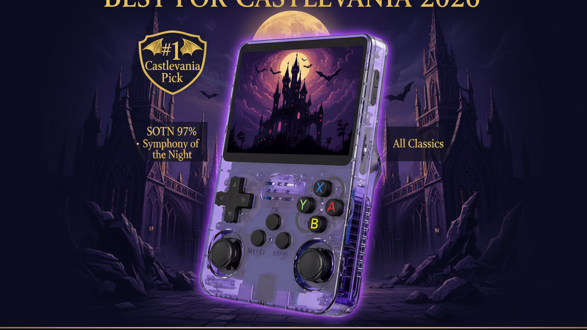 Best retro handheld for Castlevania 2026 — Symphony of the Night SOTN R36S by iGameConsole