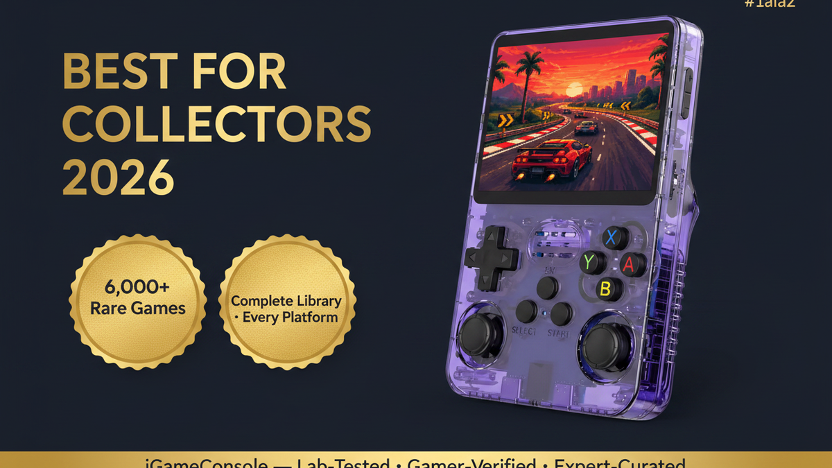 Best retro handheld for collectors 2026 — 6000 games 20 platforms rare titles R36S by iGameConsole