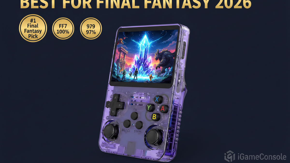 Best retro handheld for Final Fantasy 2026 — FF7 FF6 R36S by iGameConsole