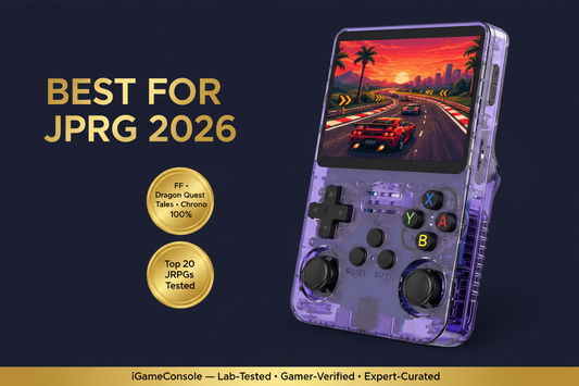 Best retro handheld for JRPG 2026 — Final Fantasy Chrono Trigger Xenogears Suikoden 100% R36S by iGameConsole