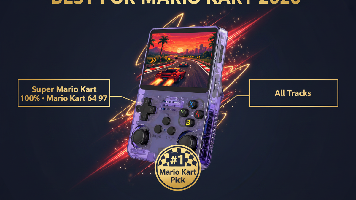 Best retro handheld for Mario Kart 2026 — SMK MK64 R36S by iGameConsole