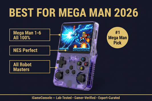 Best retro handheld for Mega Man 2026 — Mega Man X NES SNES R36S by iGameConsole