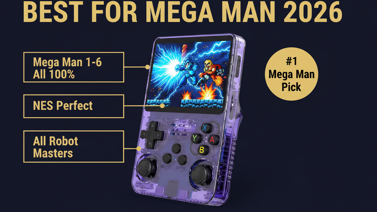 Best retro handheld for Mega Man 2026 — Mega Man X NES SNES R36S by iGameConsole