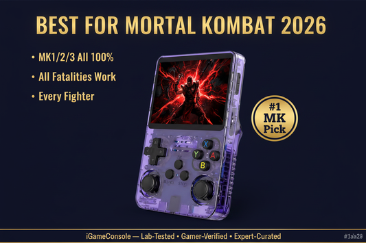Best retro handheld for Mortal Kombat 2026 — MK1 MK2 MK3 fatalities R36S by iGameConsole