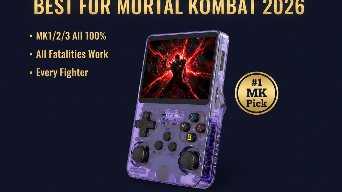Best retro handheld for Mortal Kombat 2026 — MK1 MK2 MK3 fatalities R36S by iGameConsole