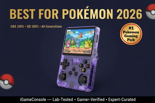 Best retro handheld for Pokemon games 2026 — R36S Gen 1-3 by iGameConsole