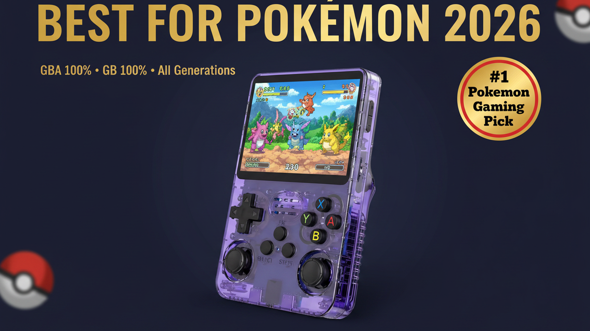 Best retro handheld for Pokemon games 2026 — R36S Gen 1-3 by iGameConsole