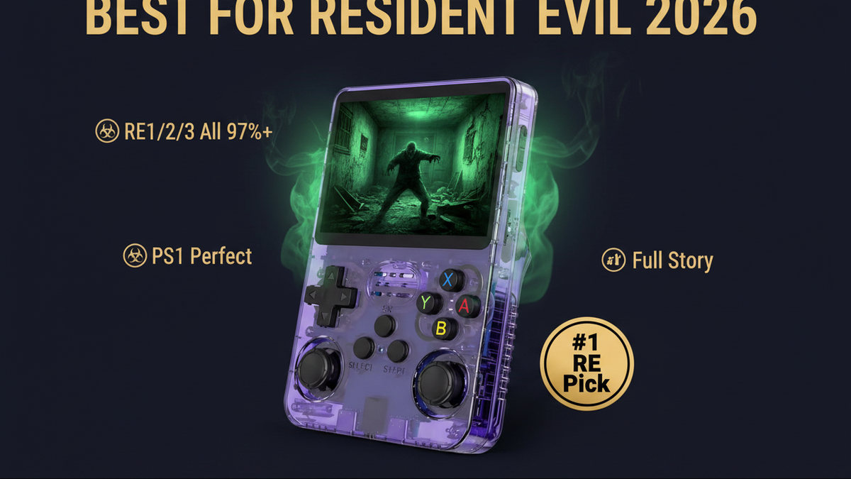 Best retro handheld for Resident Evil 2026 — RE1 RE2 RE3 PS1 R36S by iGameConsole