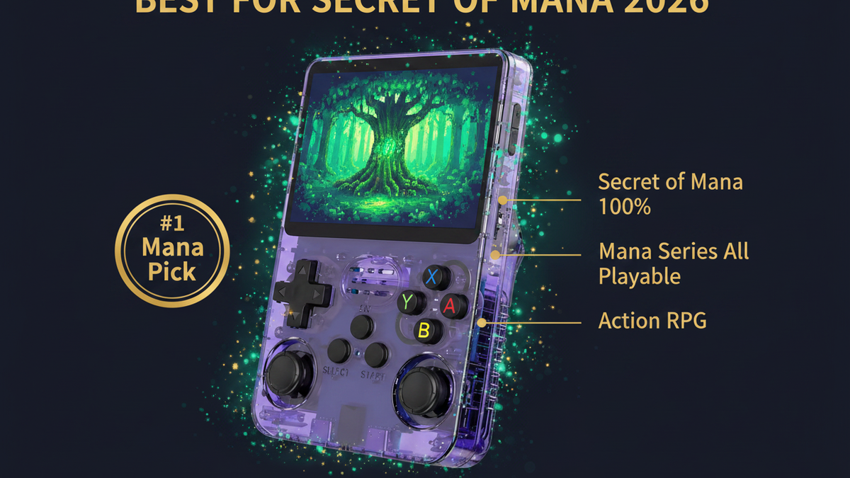 Best retro handheld for Secret of Mana 2026 — SoM SD3 Mana series R36S by iGameConsole