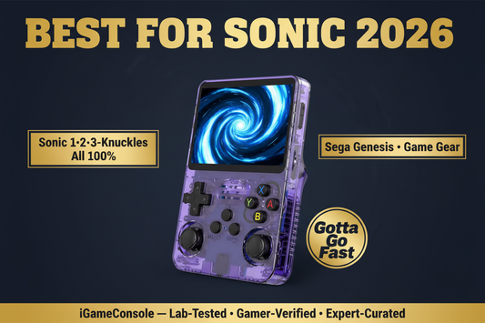 Best retro handheld for Sonic the Hedgehog 2026 — Sonic 1 2 3 Knuckles 100% R36S by iGameConsole
