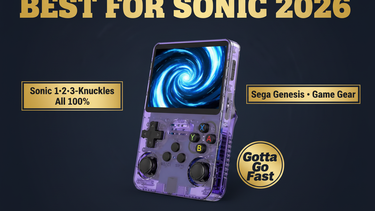 Best retro handheld for Sonic the Hedgehog 2026 — Sonic 1 2 3 Knuckles 100% R36S by iGameConsole