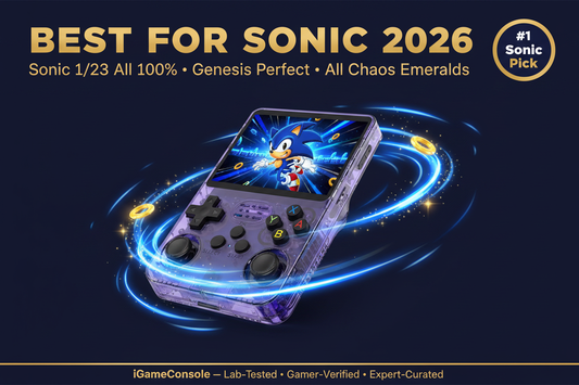 Best retro handheld for Sonic the Hedgehog 2026 — Sonic 1 2 3K Genesis R36S by iGameConsole