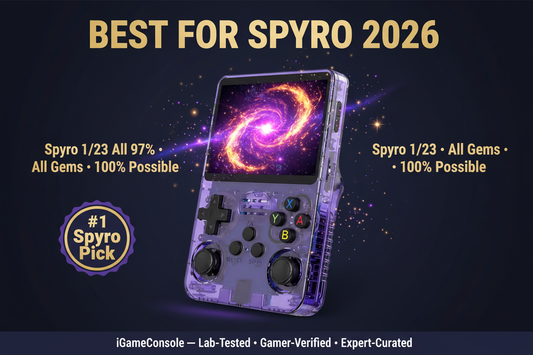Best retro handheld for Spyro the Dragon 2026 — Spyro 1 2 3 PS1 R36S by iGameConsole