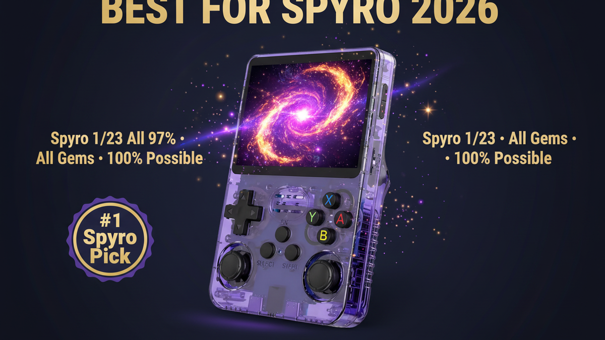 Best retro handheld for Spyro the Dragon 2026 — Spyro 1 2 3 PS1 R36S by iGameConsole