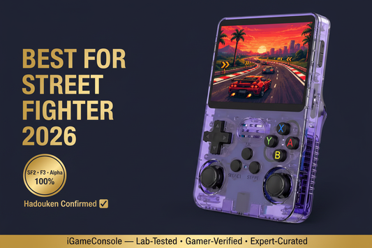 Best retro handheld for Street Fighter 2026 — SF2 SF3 Alpha 100% Hadouken confirmed R36S by iGameConsole