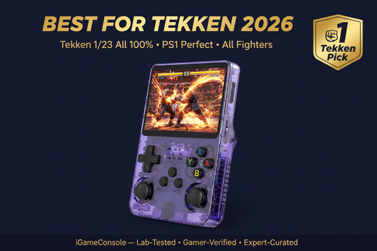 Best retro handheld for Tekken 2026 — Tekken 3 PS1 R36S by iGameConsole