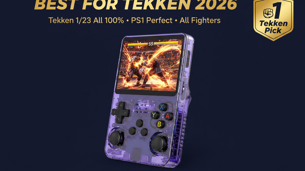 Best retro handheld for Tekken 2026 — Tekken 3 PS1 R36S by iGameConsole