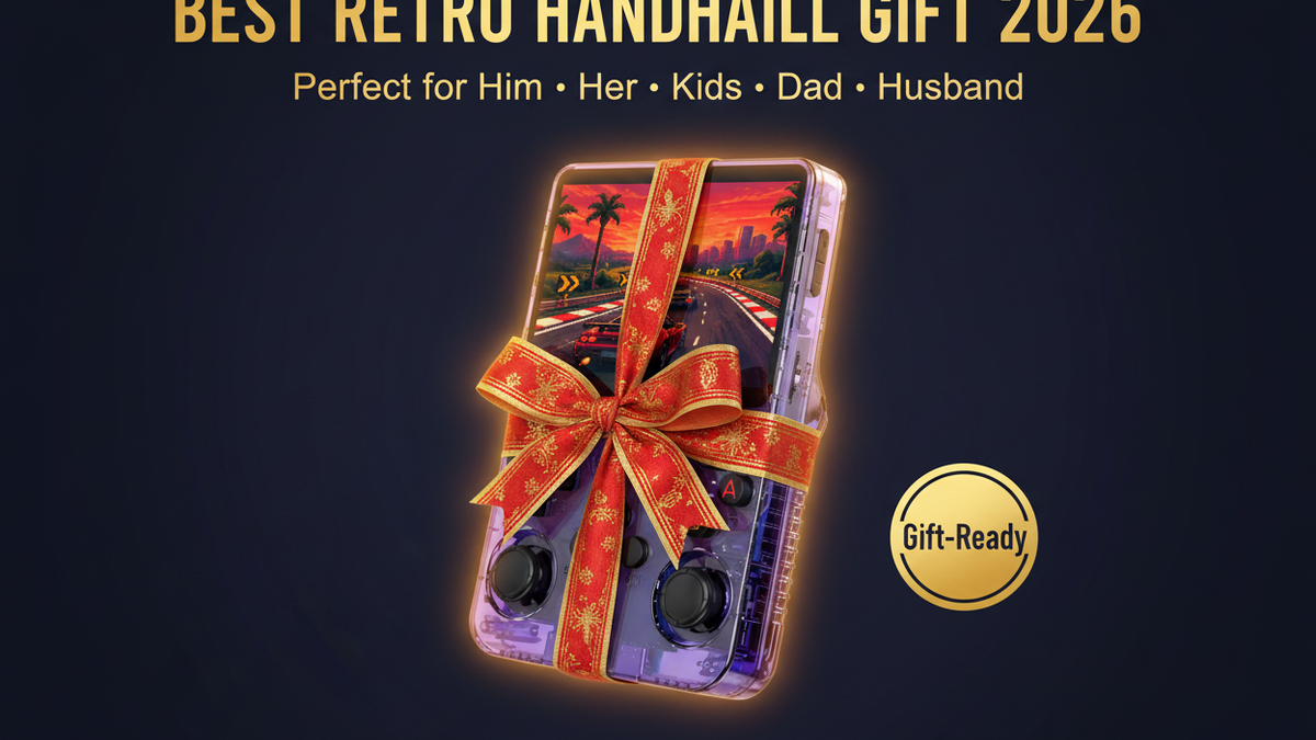 Best retro handheld gift 2026 — for him her kids dad husband Christmas birthday R36S by iGameConsole