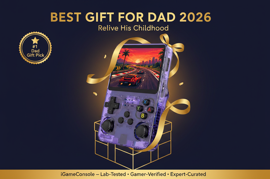 Best retro handheld gift for dad 2026 — R36S relive childhood by iGameConsole