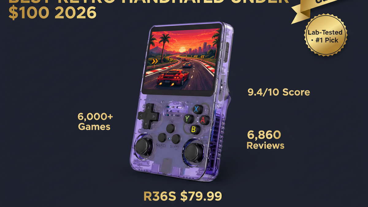 Best retro handheld under $100 2026 — R36S 9.4/10 Editor's Choice ultimate guide by iGameConsole
