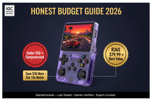 Best retro handheld under $50 2026 — honest guide R36S by iGameConsole