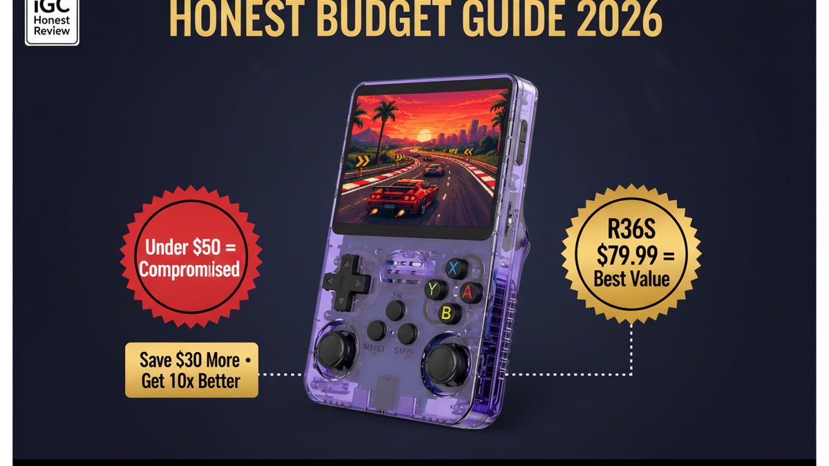 Best retro handheld under $50 2026 — honest guide R36S by iGameConsole