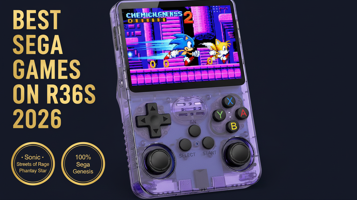 Best Sega games on R36S 2026 Sonic Streets of Rage Phantasy Star Genesis Mega Drive iGameConsole