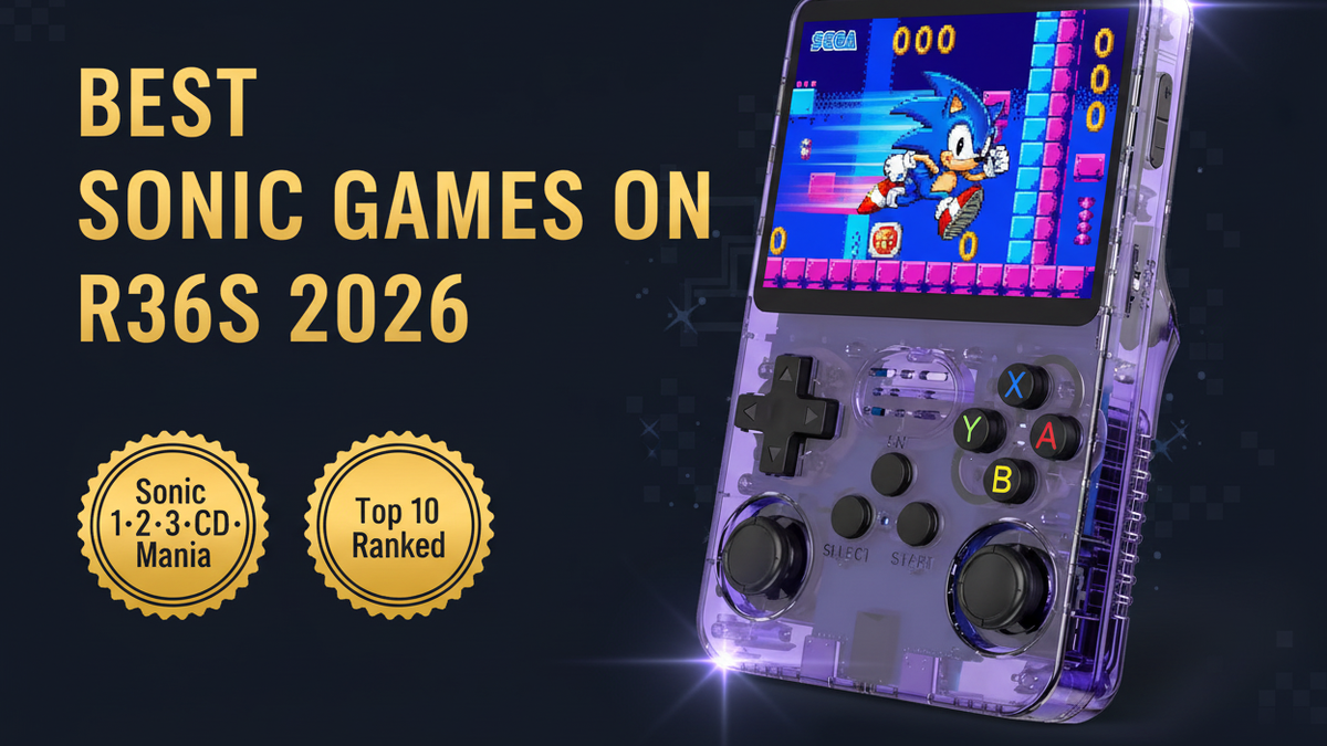 Best Sonic games on R36S 2026 Sonic 1 2 3 Knuckles CD Mania top 10 ranked iGameConsole